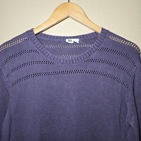 tentree Women’s Large Purple Forever After Sweater 100% Organic Cotton - Picture 3 of 6